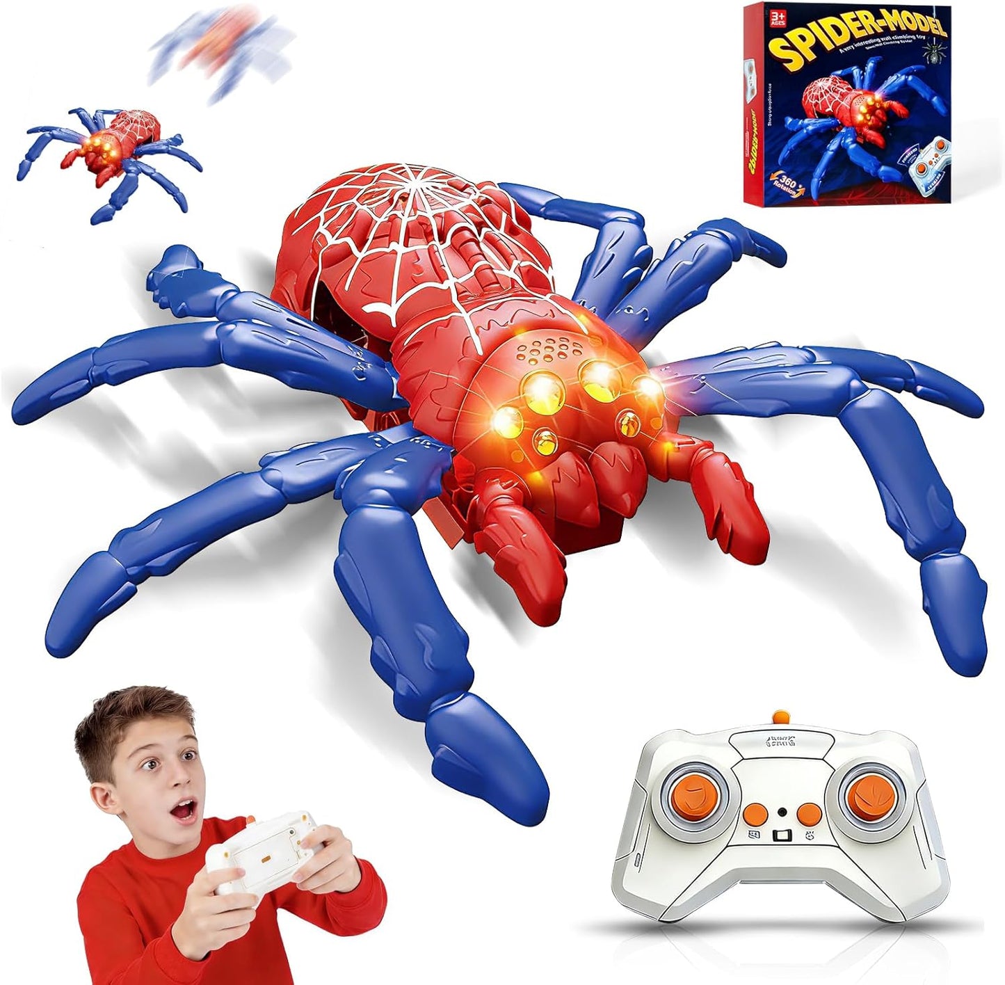 Wall-Crawl Remote Spider Toy