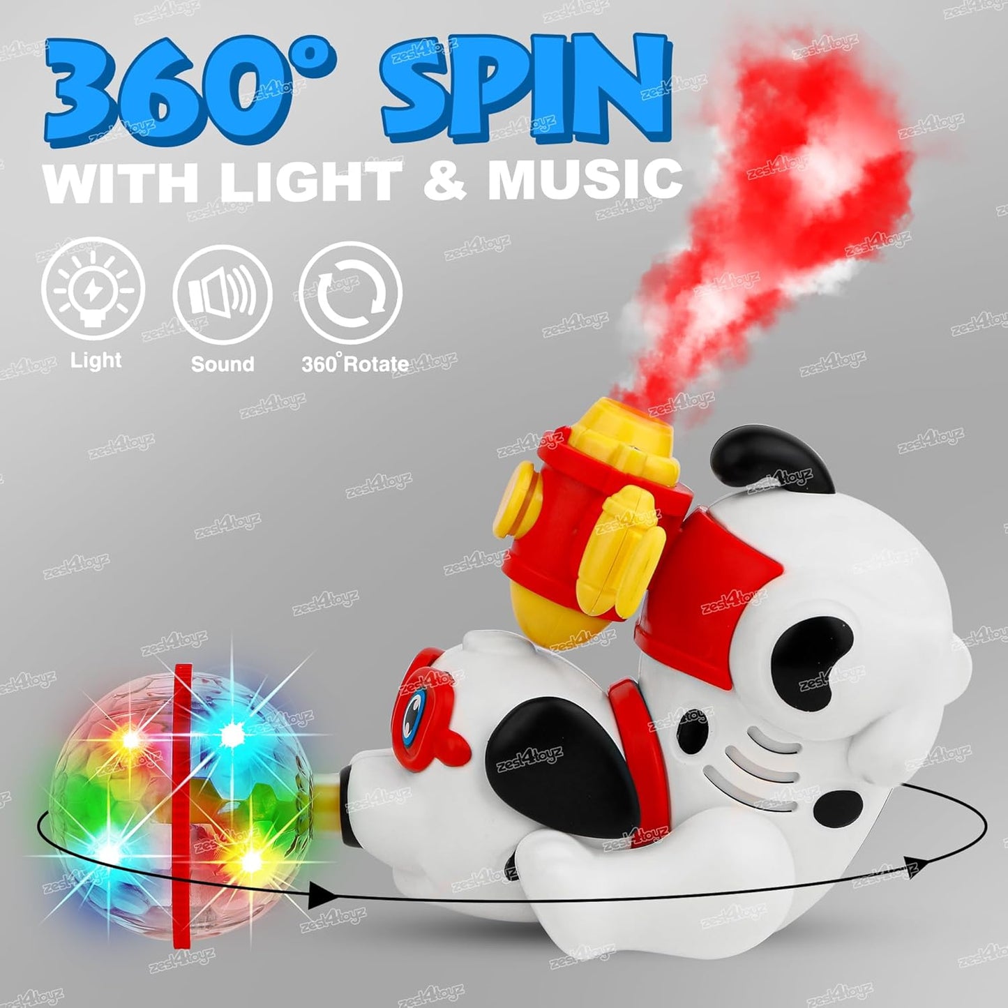 Dancing Puppy Dog with Mist Spray Effect