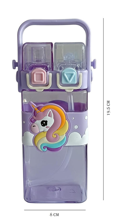 Magic Unicorn 2 Way Sipper Water Bottle