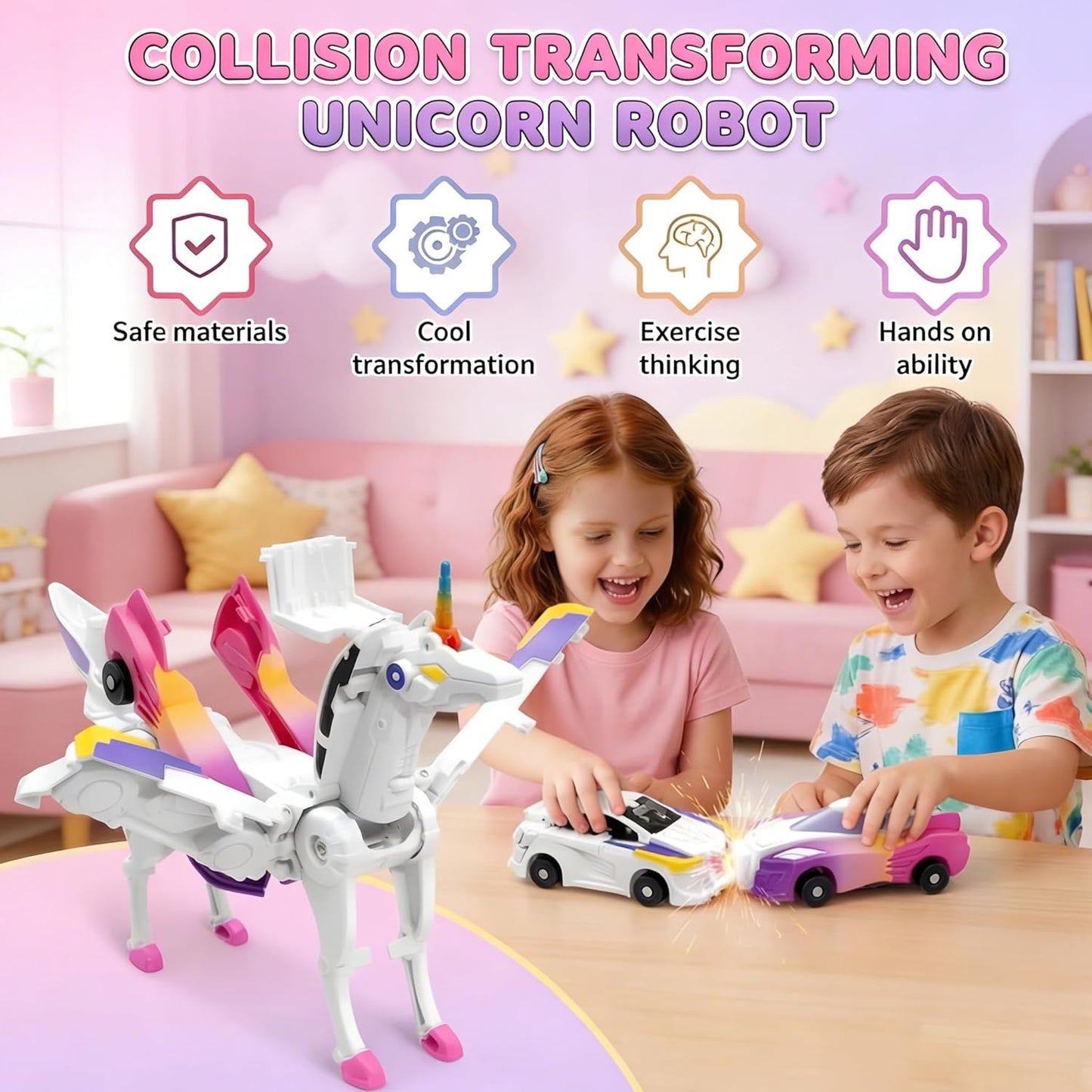Unicorn Collision Transforming Cars