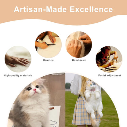 Cat Plush Backpack with Sound