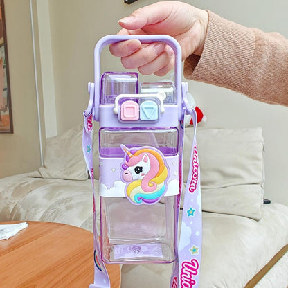 Magic Unicorn 2 Way Sipper Water Bottle