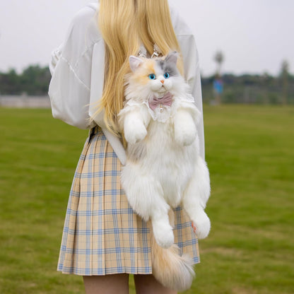 Cat Plush Backpack with Sound
