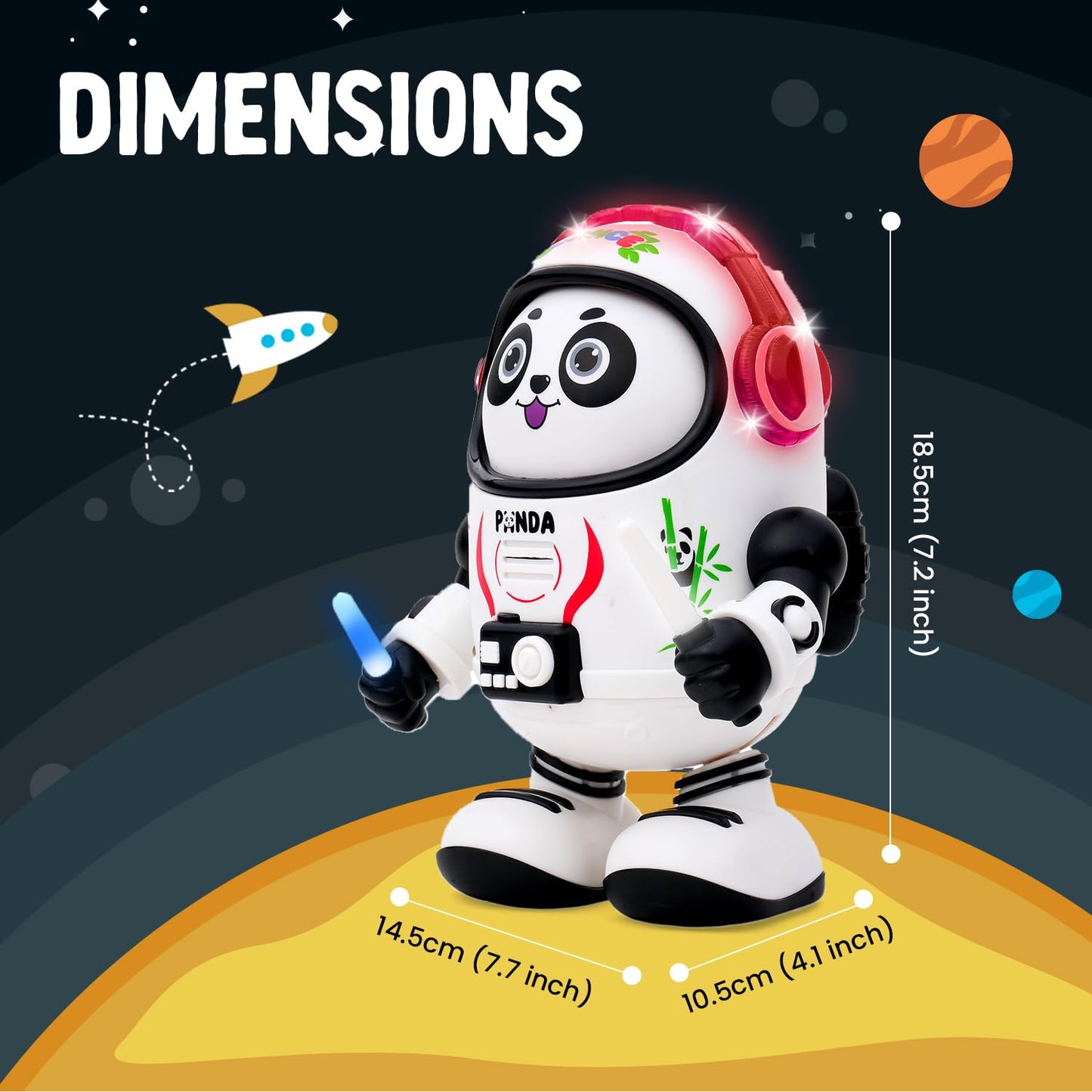 Dancing Space Panda Toy
