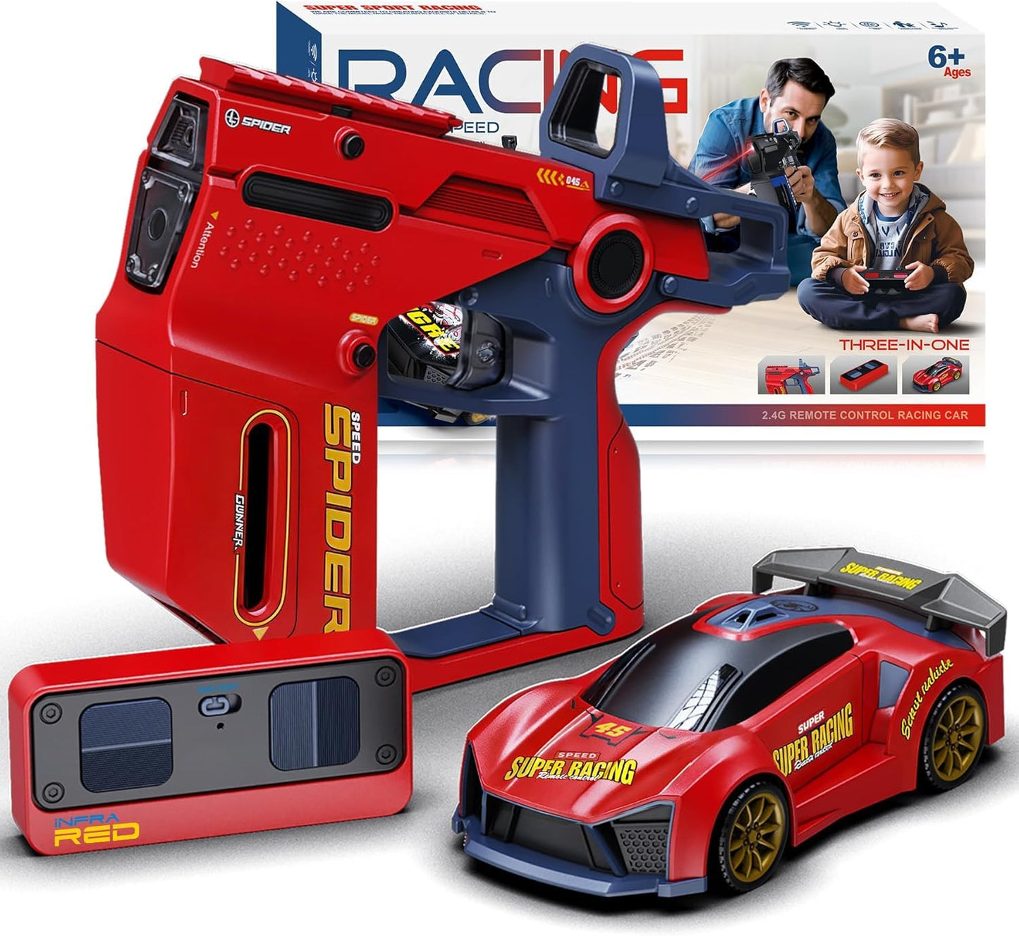 3-in-1 Infrared Gun Shooting RC Car