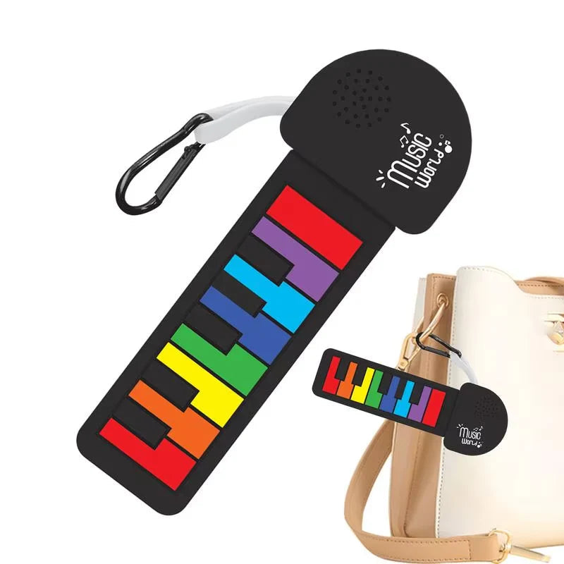 Rainbow Pocket Piano Keychain