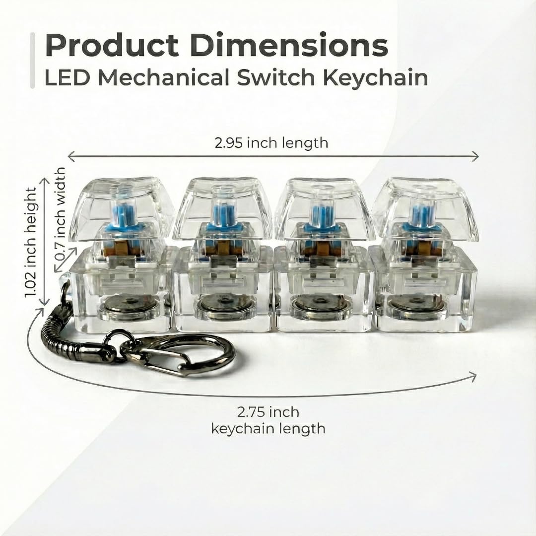 Mechanical Keyboard Switch Keychain Fidget Toy