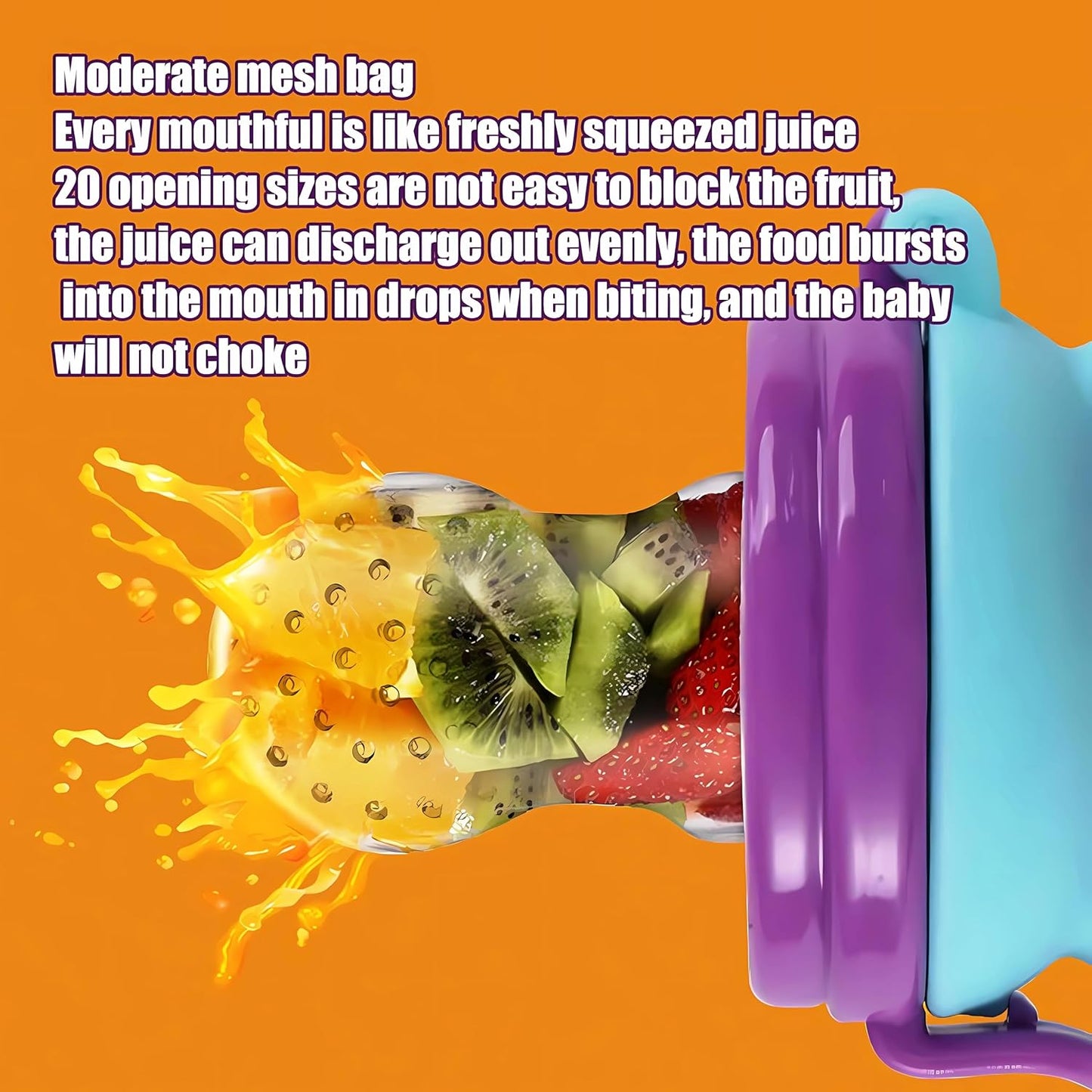 Silicone Baby Fruit Feeder & Food Nibbler