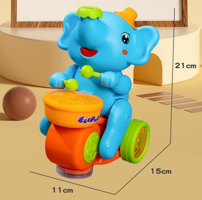 Elephant Musician Toy with Floating Ball