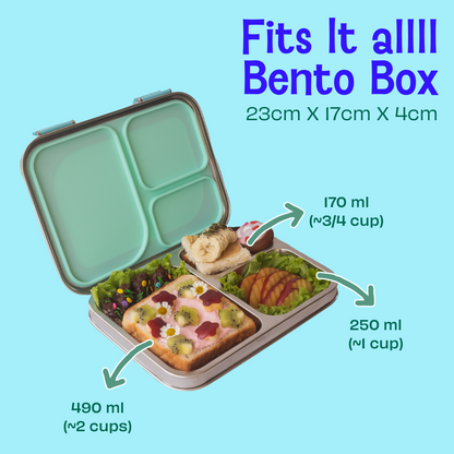 Aqua Mist Steel Bento Box
