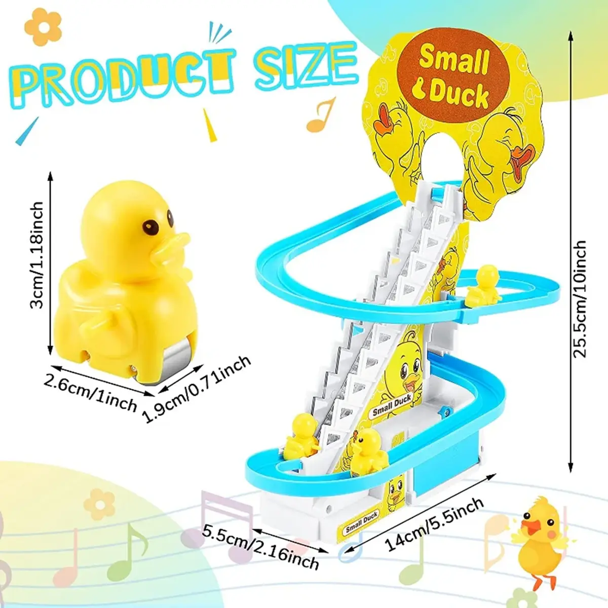 Musical Sliding Duck Toy