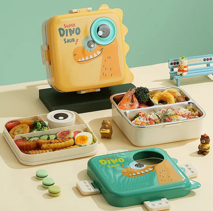 Dino Spill Free Bento Lunch Box