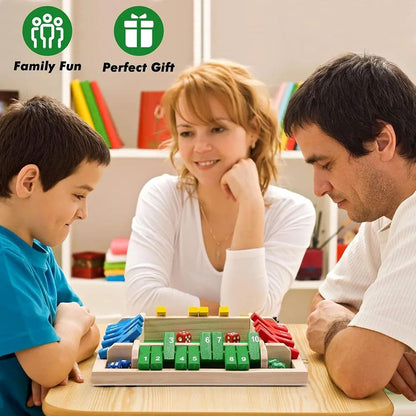 Classic Wooden Shut The Box Game