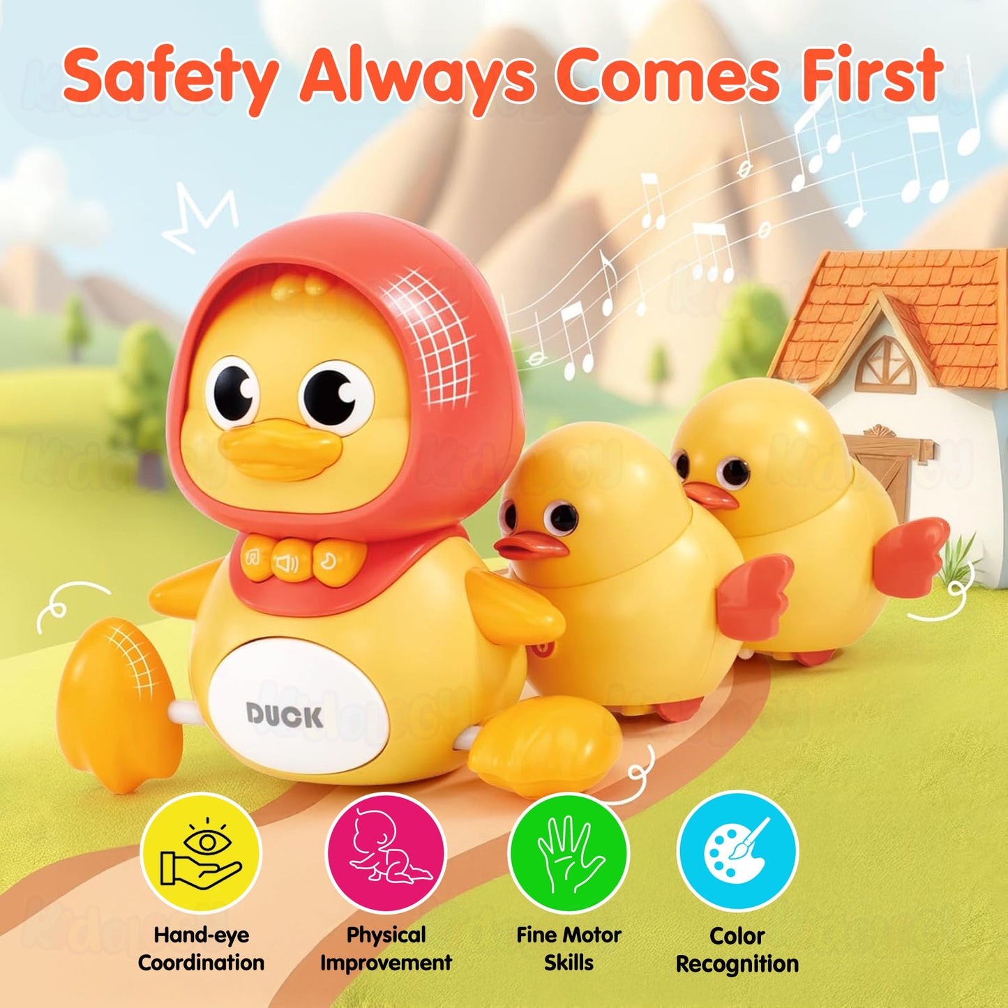 Kidology Baby Musical Duck Toy Set