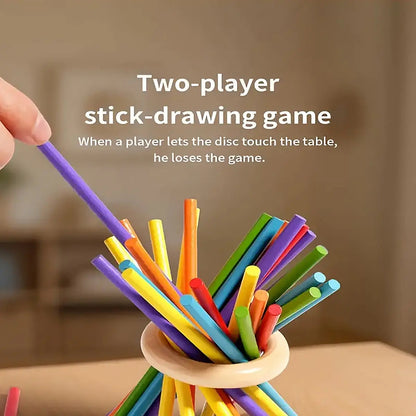 Wooden 3-in-1 Stick Pulling Balance Game