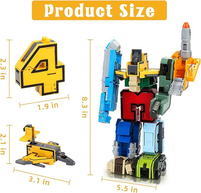 Kidology NumberBot Transformers Set