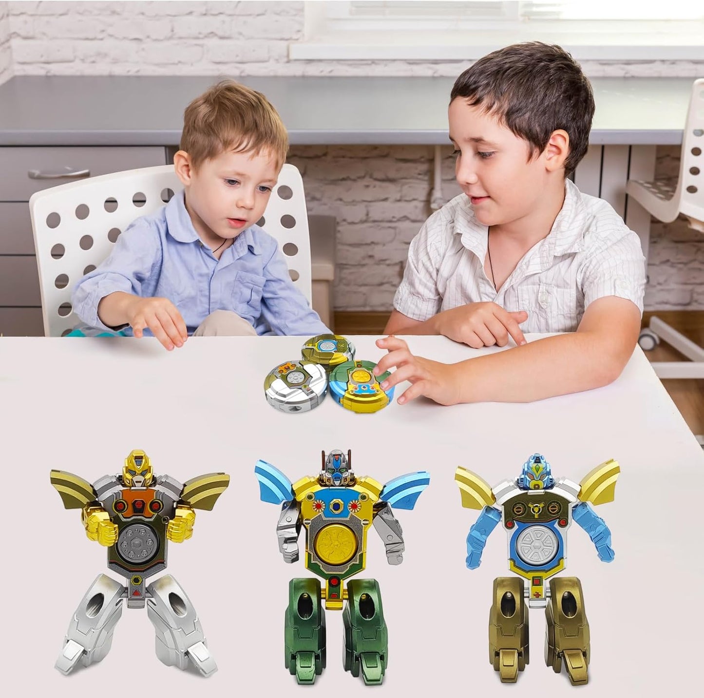 Transforming Robot Fidget Spinner