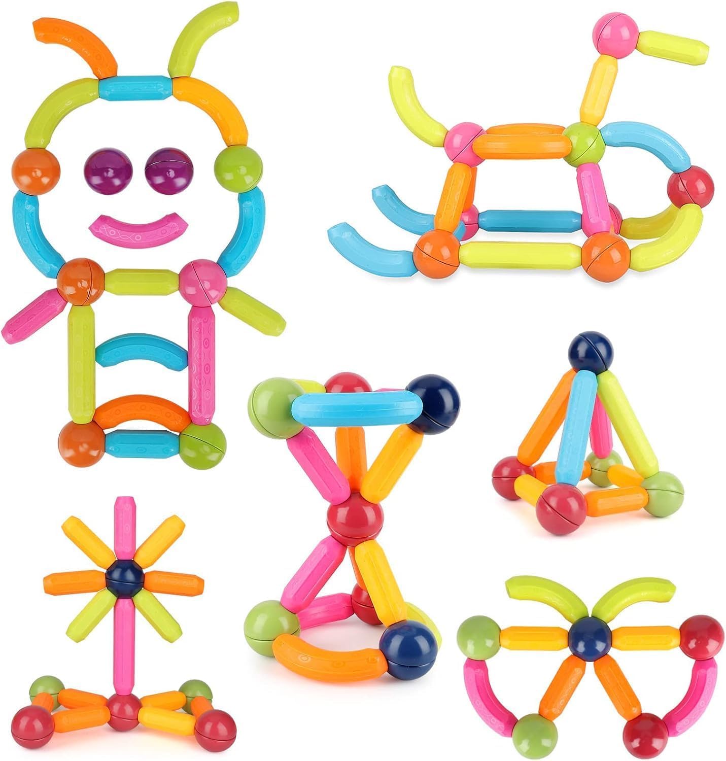 42 pcs Colorful Magnetic Sticks Kit