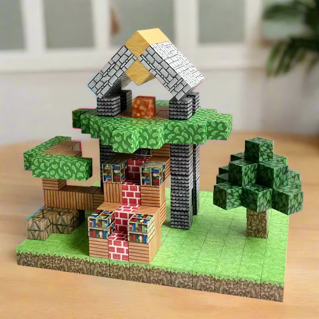 Kidology Magnetic Building Blocks MineCrafter Set