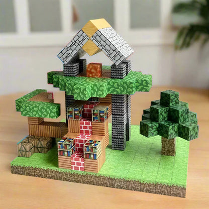 Kidology Magnetic Building Blocks MineCrafter Set