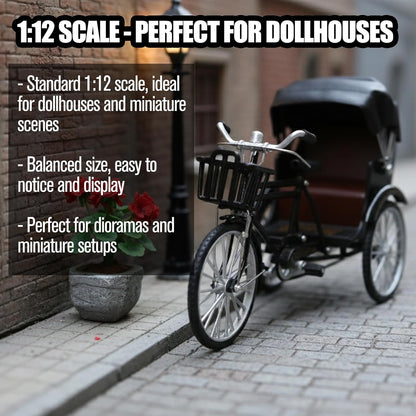 DIY Retro Tricycle Model Scale Kit for Kids