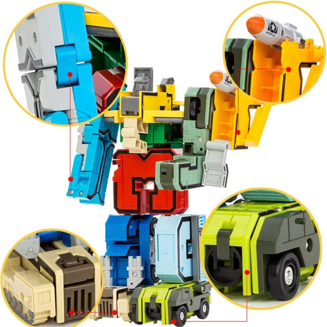 Kidology NumberBot Transformers Set