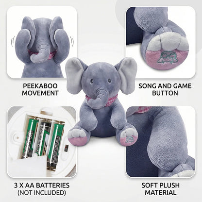 Peekaboo Musical Elephant Plush Toy