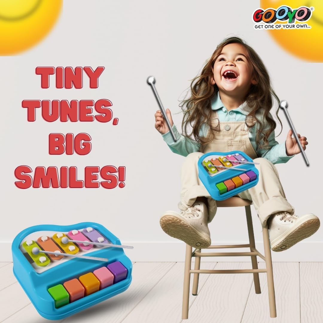 2 in 1  Mini Piano Xylophone