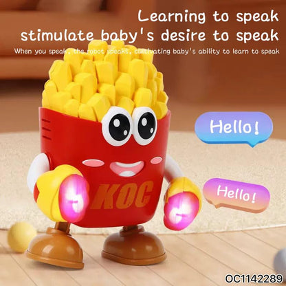 Dancing French Fries Robot Toy with Talkback