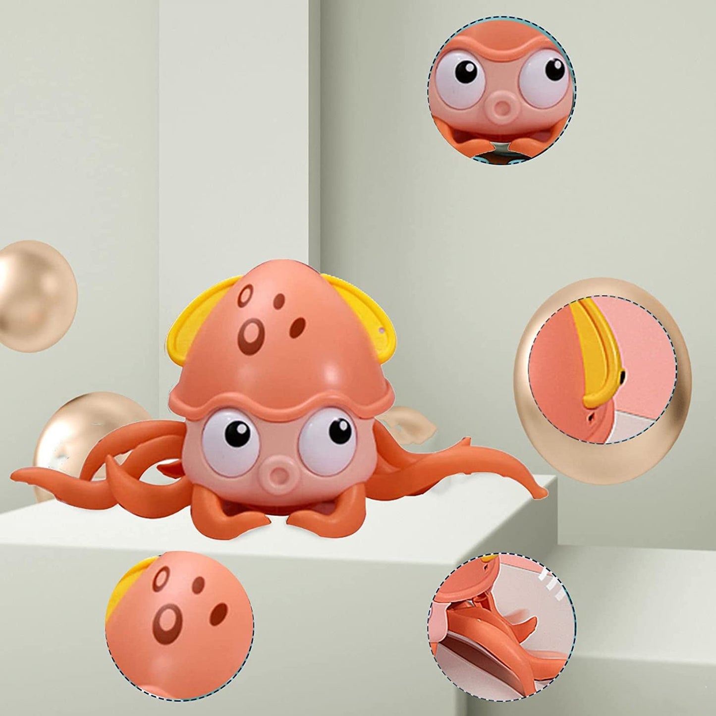 Kidology Sensing Crawling Octopus Baby Toy