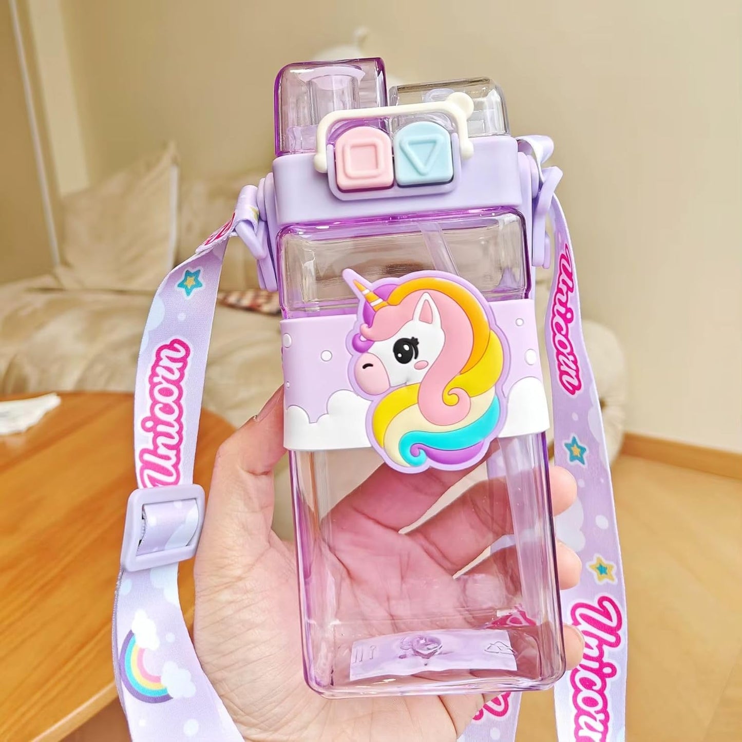 Magic Unicorn 2 Way Sipper Water Bottle