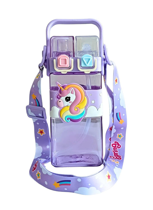 Magic Unicorn 2 Way Sipper Water Bottle