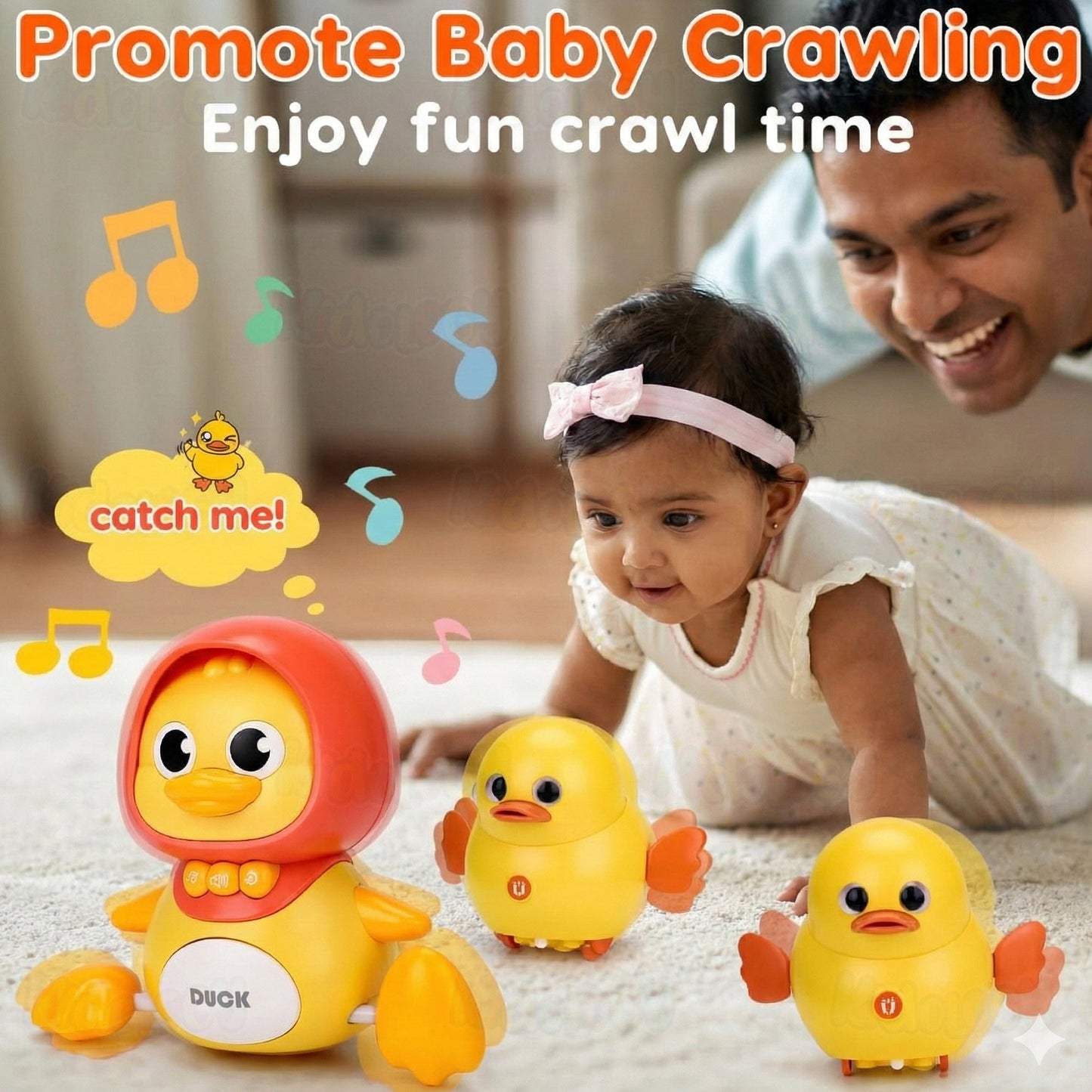 Kidology Baby Musical Duck Toy Set