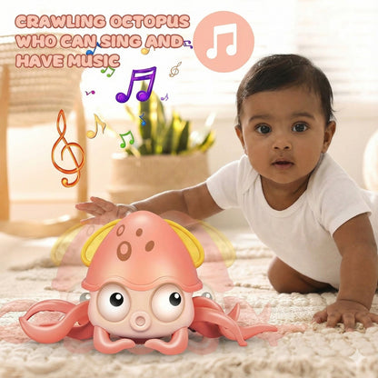 Kidology Sensing Crawling Octopus Baby Toy