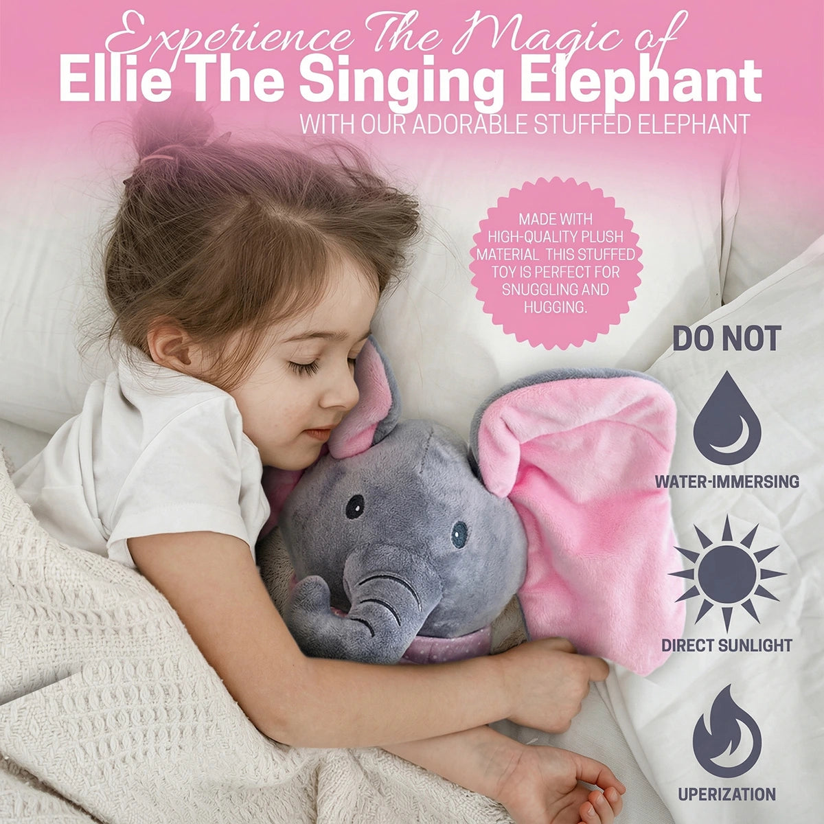 Peekaboo Musical Elephant Plush Toy