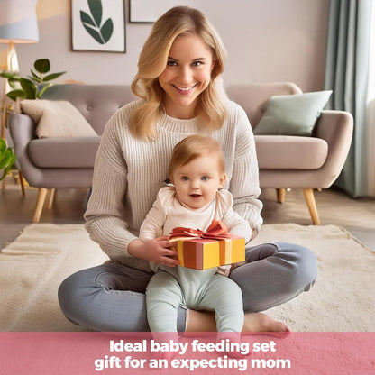 6 Pcs Silicone Baby Feeding Set