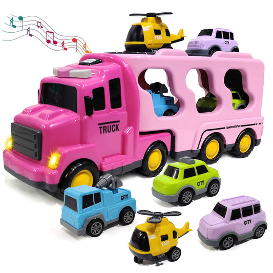 Kidology 5-in-1 Friction-Powered Truck Toy