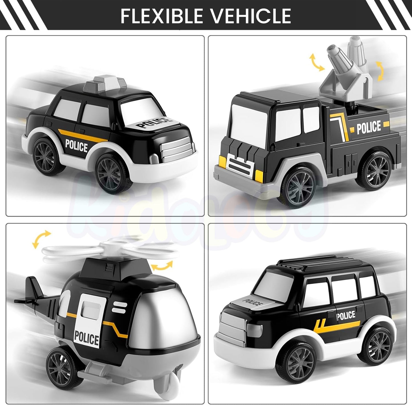 Kidology Rescue Vehicles Truck 5-in-1