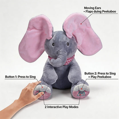 Peekaboo Musical Elephant Plush Toy