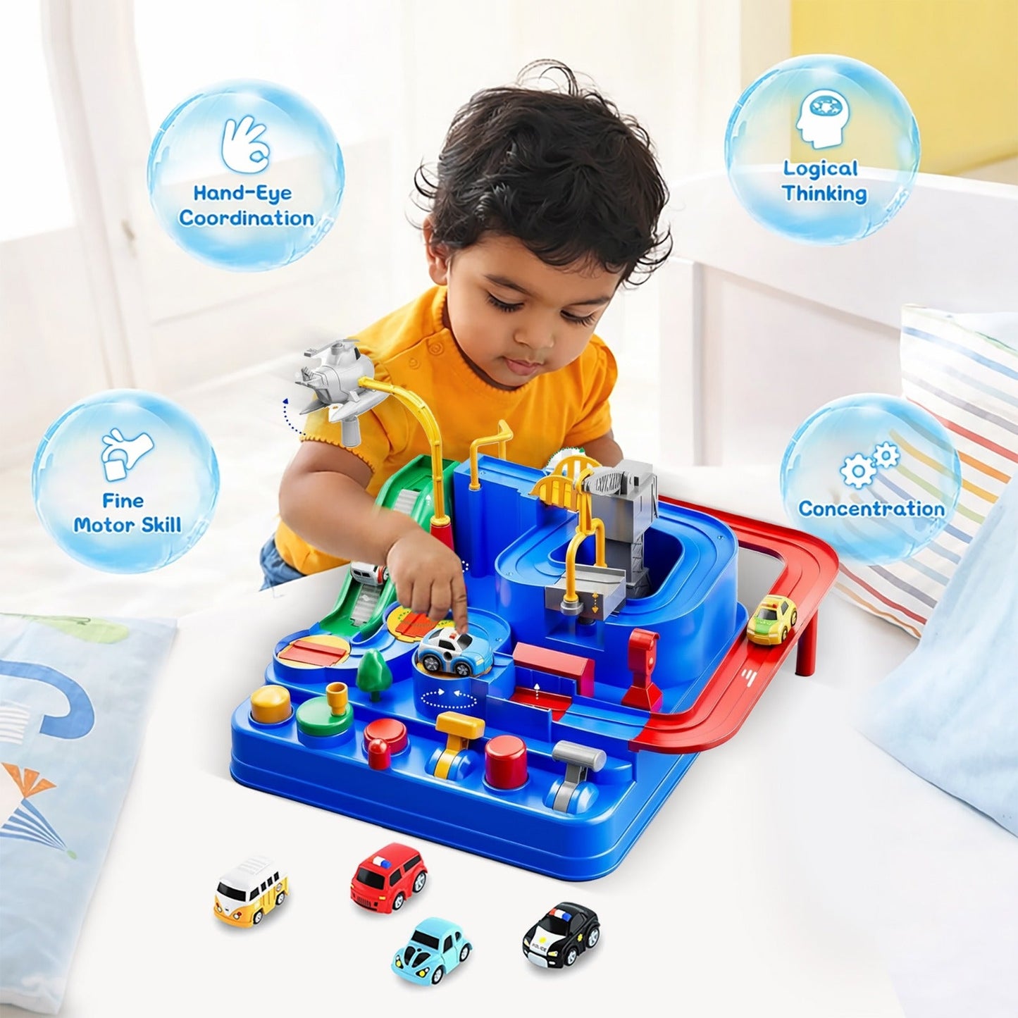 Kidology Car Adventure Rescue Track Set