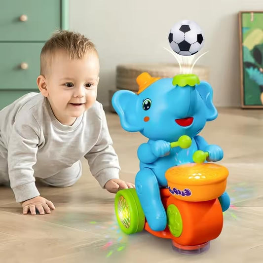 Elephant Musician Toy with Floating Ball