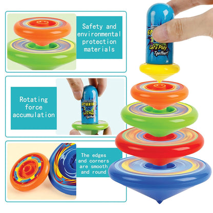 Rainbow Multi-layer Spinning Top Toy