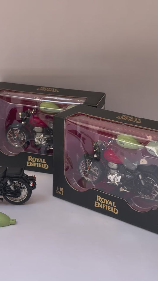 Royal Enfield 1:15 Scale Diecast Motorcycle Model Toy