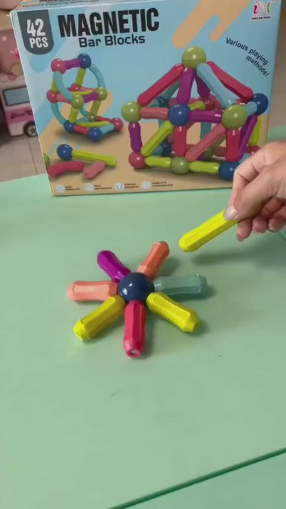 42 pcs Colorful Magnetic Sticks Kit