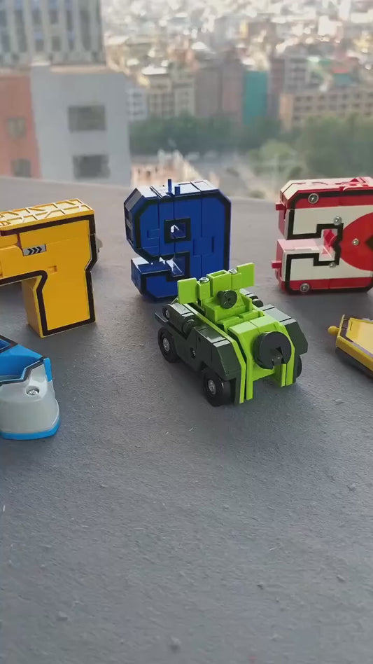 Kidology NumberBot Transformers Set