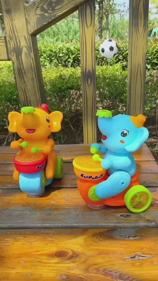 Elephant Musician Toy with Floating Ball