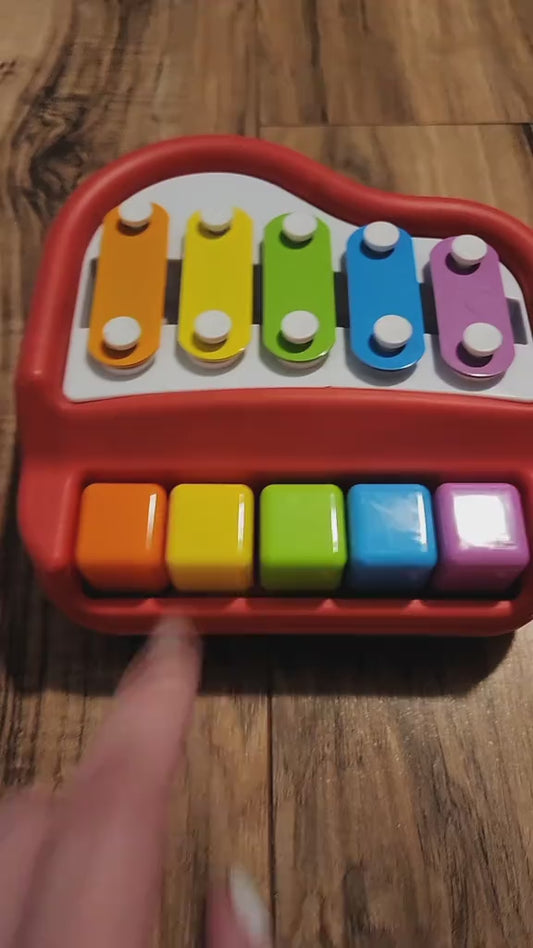 2 in 1  Mini Piano Xylophone