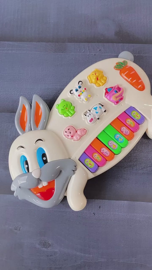 Rabbit Musical Piano with Lights