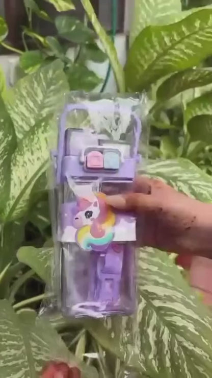 Magic Unicorn 2 Way Sipper Water Bottle