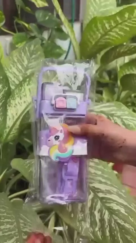 Magic Unicorn 2 Way Sipper Water Bottle